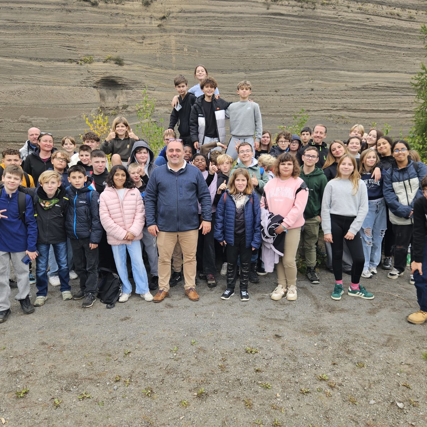 Photo de groupe lors d’une sortie scientifique