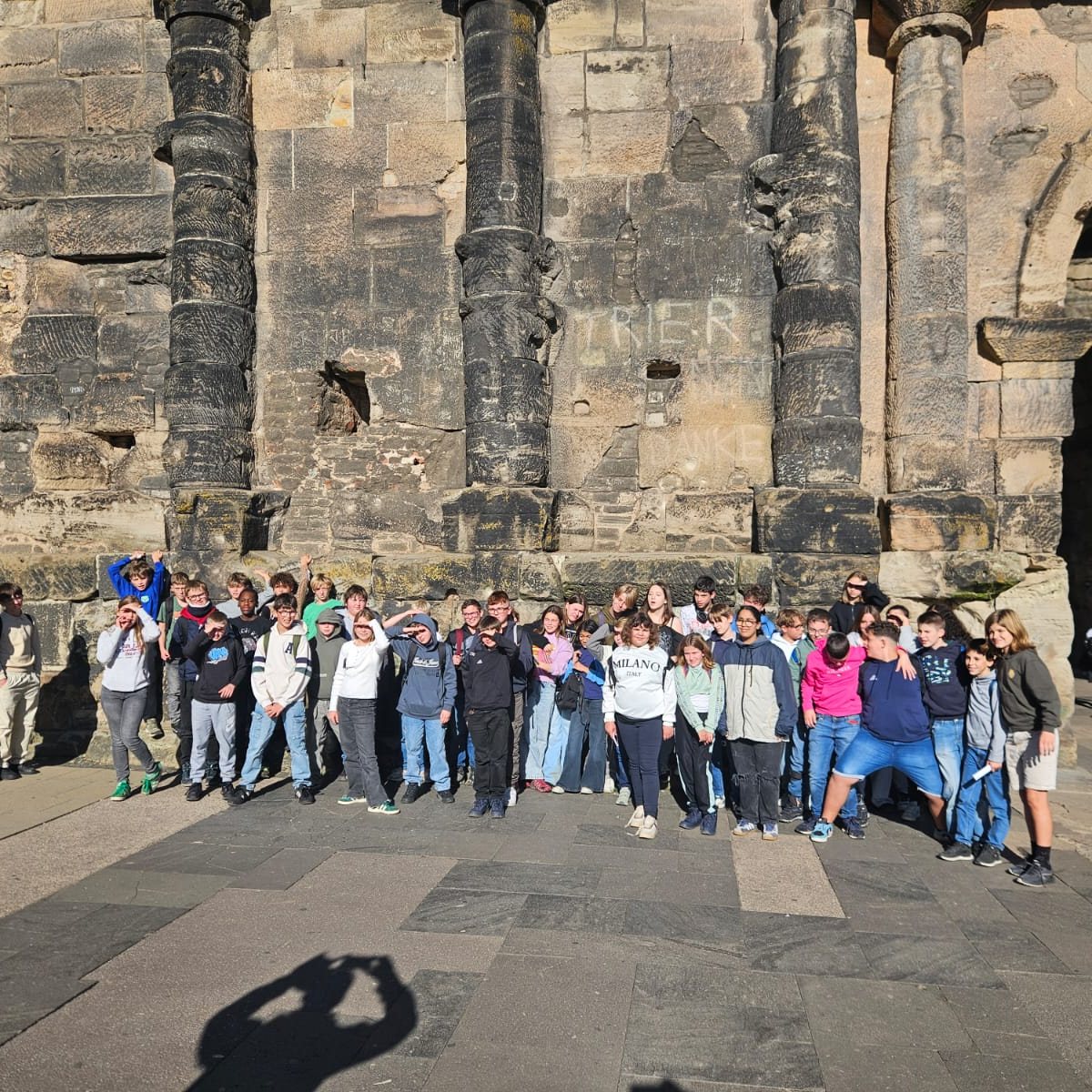 Photo de groupe lors du voyage à Trèves